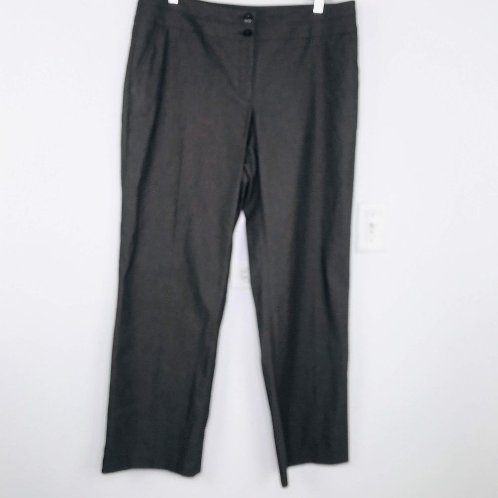 AGB Brown Pinstripe Stretch Dress Pants